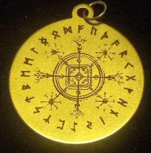 Icelandic Pendants (30mm silvertone)