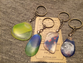 Bonfire Glass Keychains