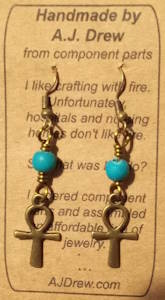 Ankh Earrings