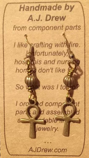 Ankh Earrings