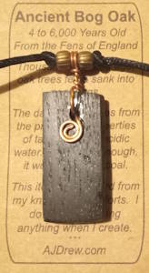 Ancient Bog Oak Pendants
