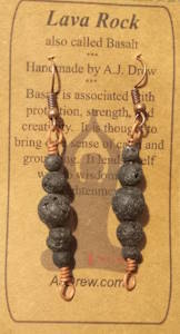 Lava Rock Earrings