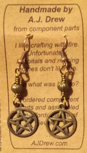 Pentagram Earings