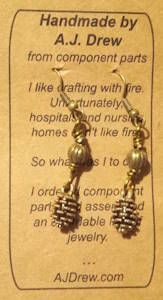 Pinecone Earrings