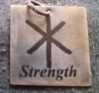 Bind Runes (antiqued red copper)