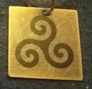 Celtic Pendants (Red Copper square)