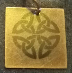 Celtic Pendants (Red Copper square)
