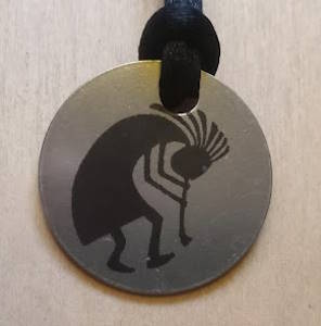 Kokopelli Pendants (30mm/1.18" silver tone)