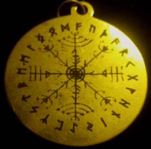 Icelandic Pendants (30mm silvertone)