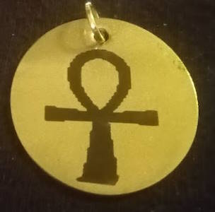 Egyptian Pendants  (25 mm silvertone)