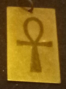 Egyptian Symbols (Antiqued red copper tone)