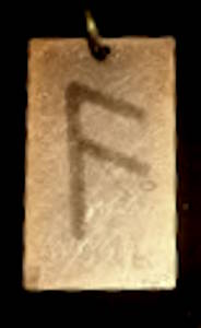 Elder Futhark Antiqued Brass Pendants