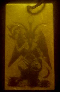 Baphomet Pendant (antiqued red copper)
