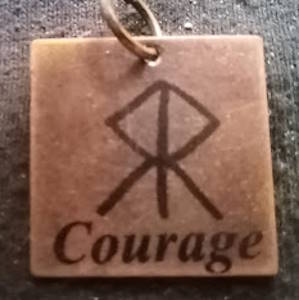 Bind Runes (antiqued red copper)