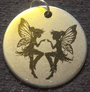 Fairies (25mm / 1 inch silvertone)