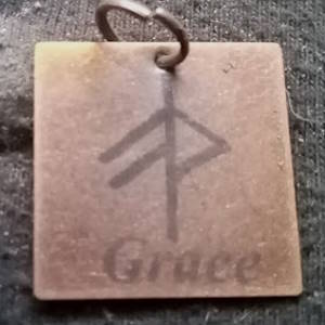 Bind Runes (antiqued red copper)