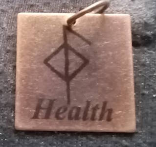 Bind Runes (antiqued red copper)