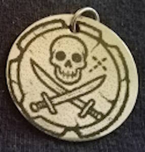 Pirate Pendants (25 mm silvertone)