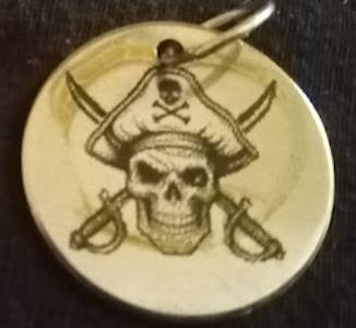 Pirate Pendants (25 mm silvertone)