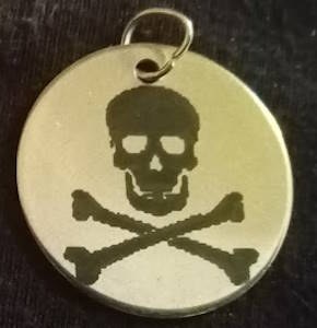 Pirate Pendants (25 mm silvertone)