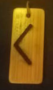 Elder Futhark Wood Pendants