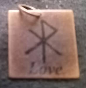Bind Runes (antiqued red copper)