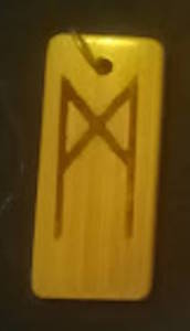 Elder Futhark Wood Pendants