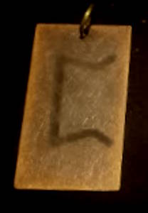 Elder Futhark Antiqued Brass Pendants