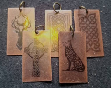Celtic Pendants (Red Copper rectangal)
