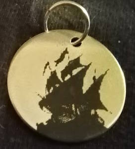 Pirate Pendants (25 mm silvertone)
