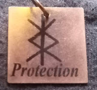 Bind Runes (antiqued red copper)