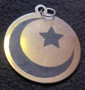 Islamic Symbols (30mm silver tone)