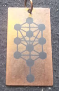 Kabbalah Tree of Life pendant (red copper)