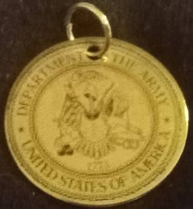 Pendants - Military, Veteran & Patriotic  (25 mm silvertone)