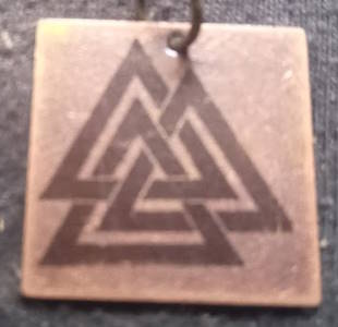 Norse / Viking pendants (antiqued red copper)